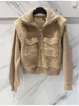 Veste teddy zippée col...
