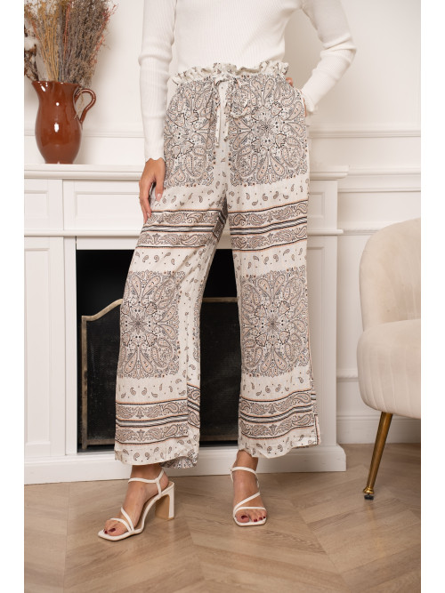 Pantalon fluide imprimé