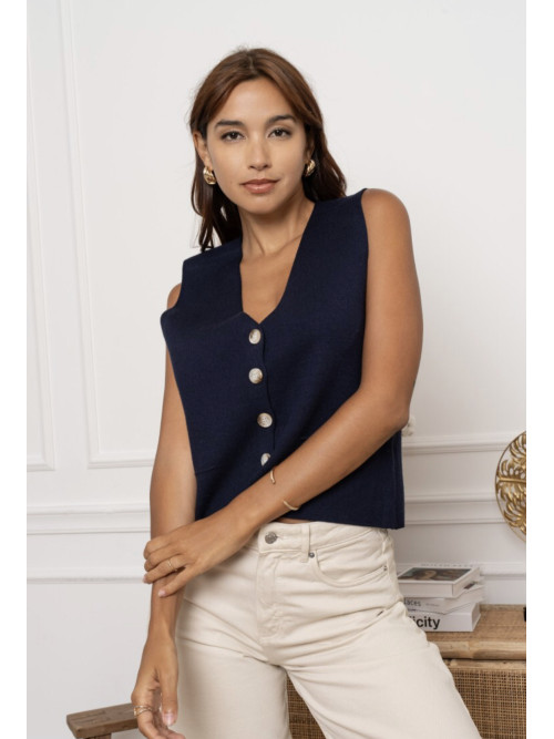 Gilet barman sans manche Kilky