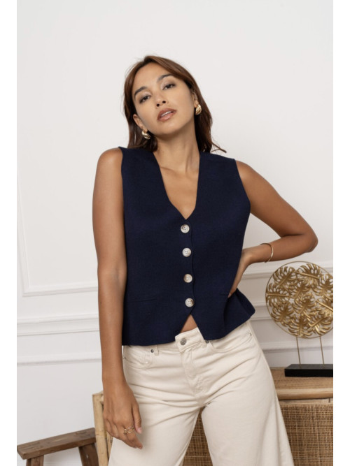 Gilet barman sans manche Kilky