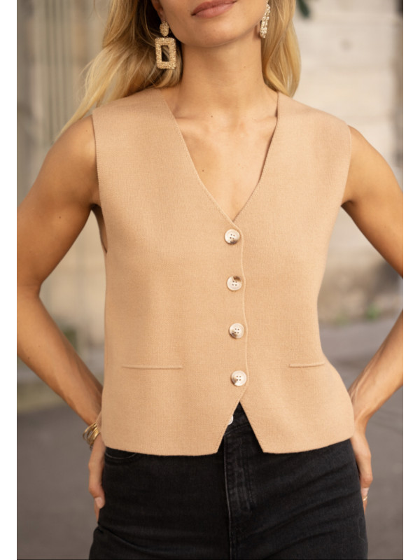 Gilet barman sans manche Kilky