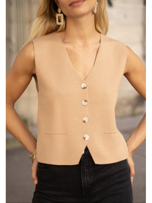 Gilet barman sans manche Kilky