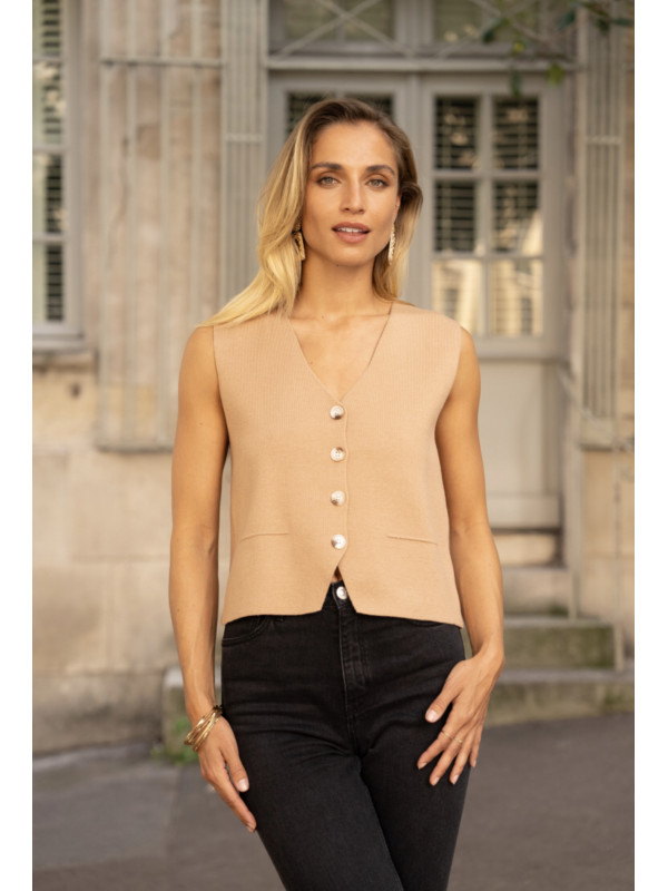 Gilet barman sans manche Kilky