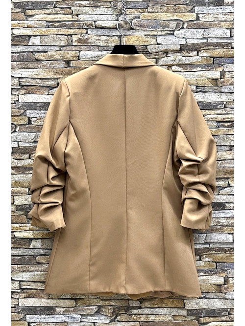 Veste tailleur manches longues remontées