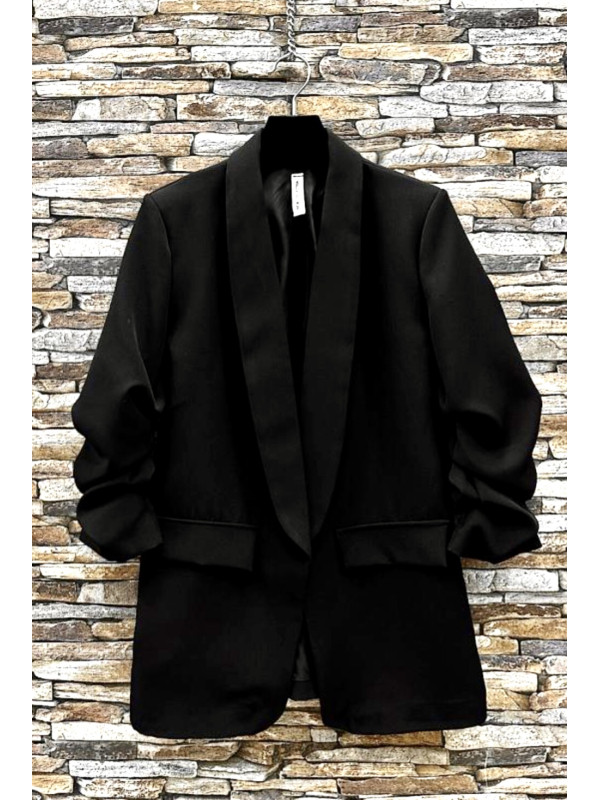 Veste tailleur manches longues remontées