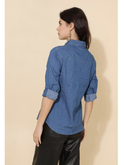 Chemise légère cintrée en jean