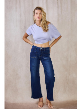 Jean jambes larges poches...