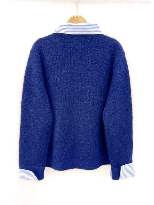 Pull col chemise amovible effet 2 en 1