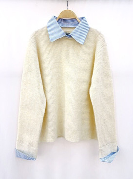 Pull col chemise amovible...