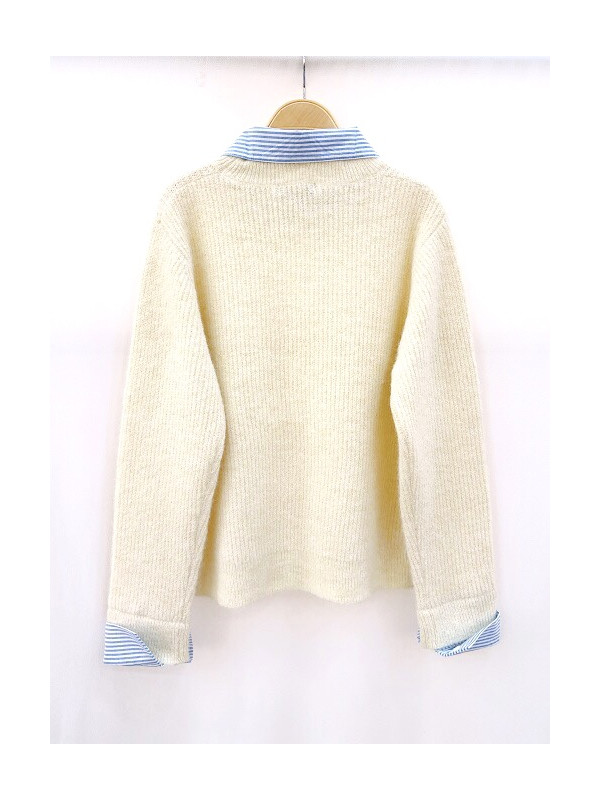 Pull col chemise amovible effet 2 en 1