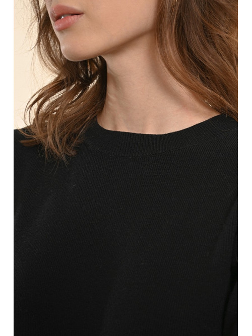 Pull chaussette col rond manches longues