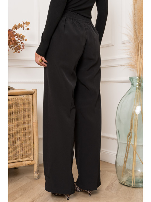 Pantalon à pont boutons dorés