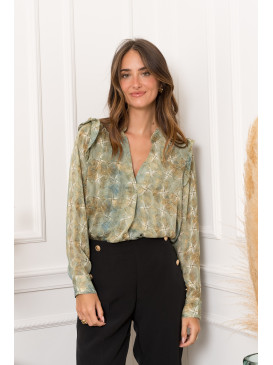 Chemise fluide imprimée...