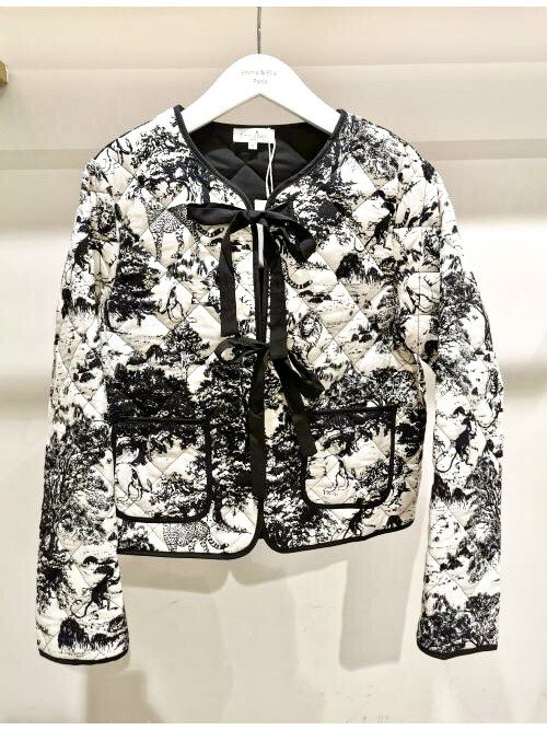 Veste matelassée imprimée
