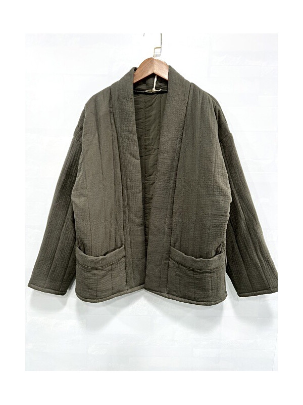 Veste kimono bord à bord matelassée