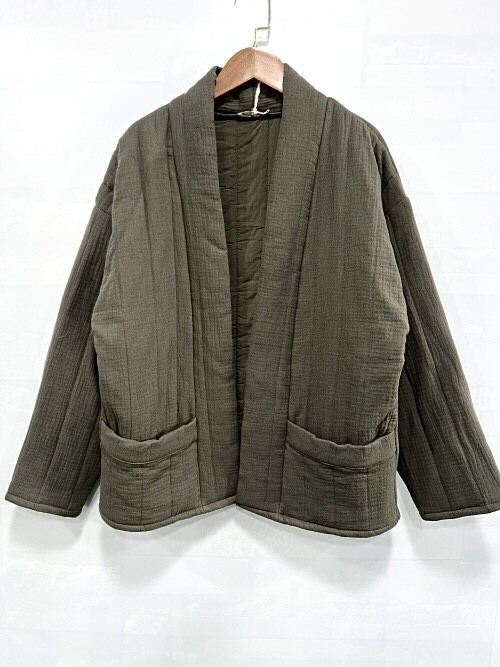 Veste kimono bord à bord matelassée