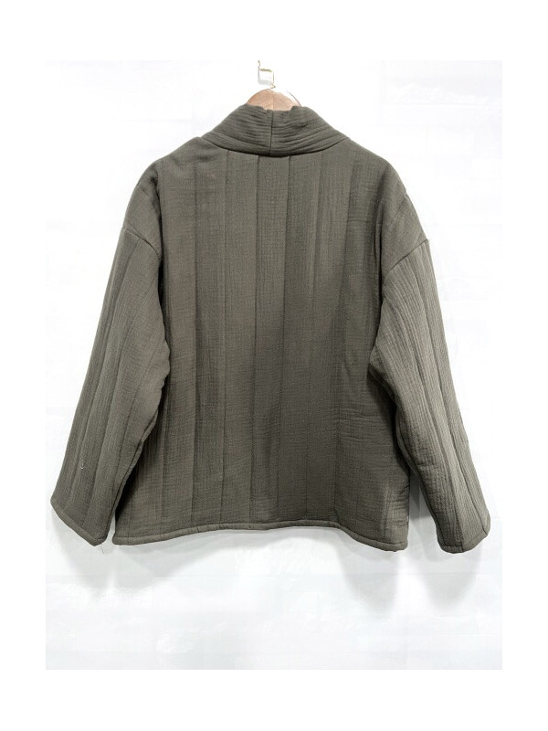 Veste kimono bord à bord matelassée