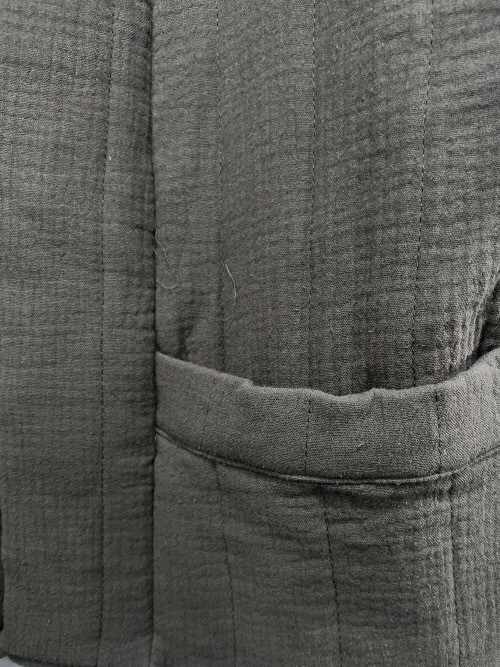 Veste kimono bord à bord matelassée