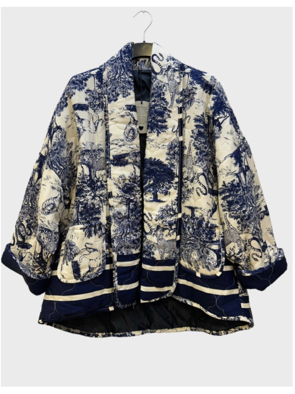 Veste matelassée imprimé jungle