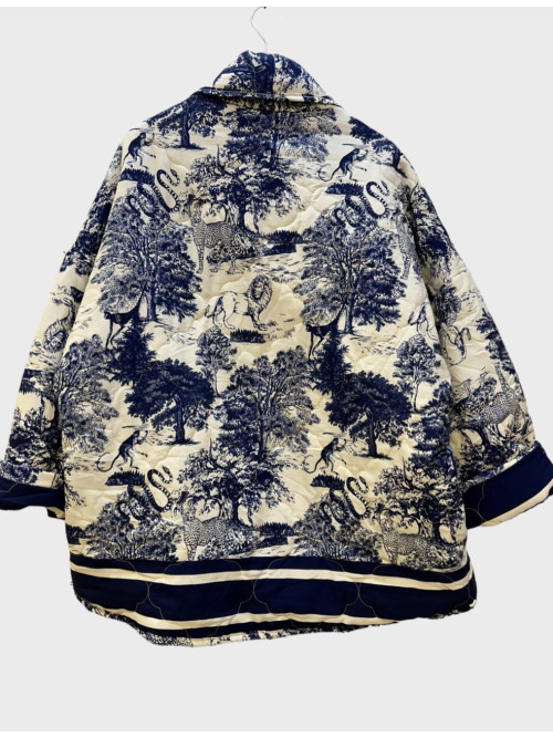 Veste matelassée imprimé jungle