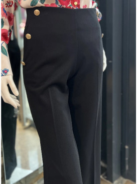 Pantalon à pont et boutons...