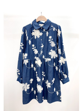 Robe courte col chemises...