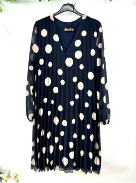 Robe courte plissée imprimé...