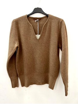 Pull court col tunisien -...
