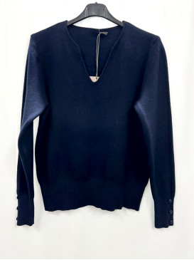 Pull court col tunisien -...