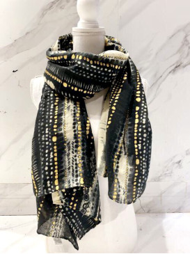 Écharpe imprimé avec lurex
