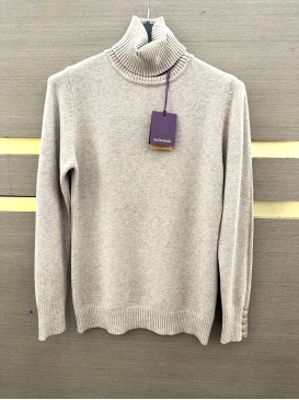 Pull col roulé manches...