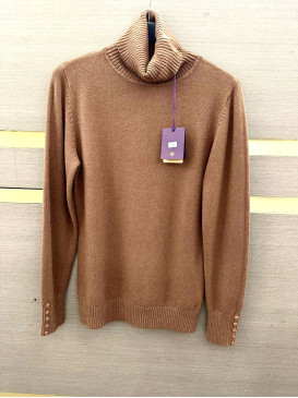Pull col roulé manches...