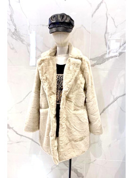 Manteau fausse fourrure