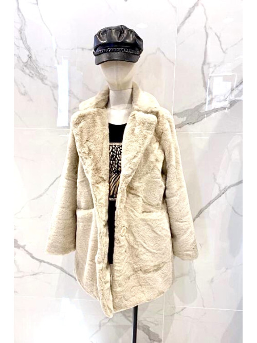 Manteau fausse fourrure