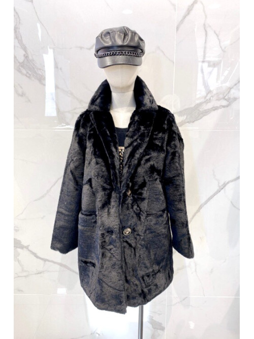Manteau fausse fourrure