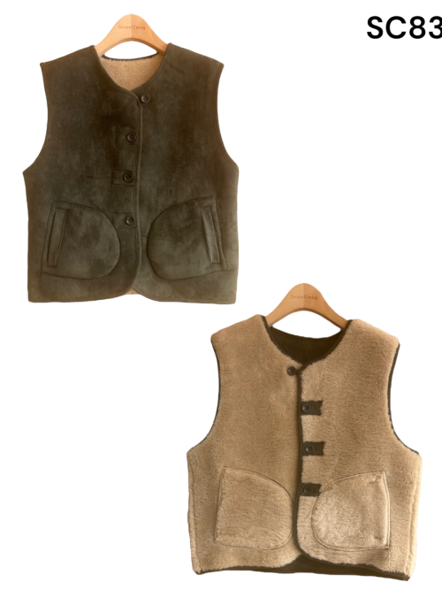 Gilet sans manches réversible