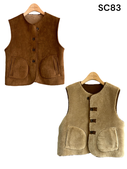 Gilet sans manches réversible