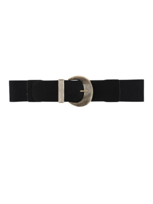 Ceinture élastique à boucle dorée