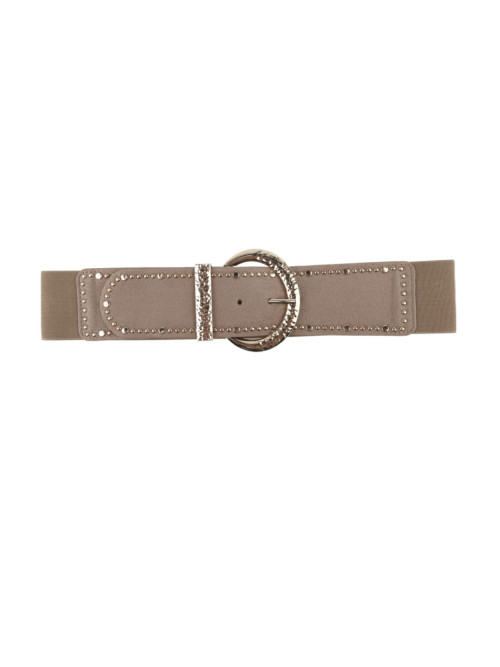 Ceinture élastique à boucle dorée