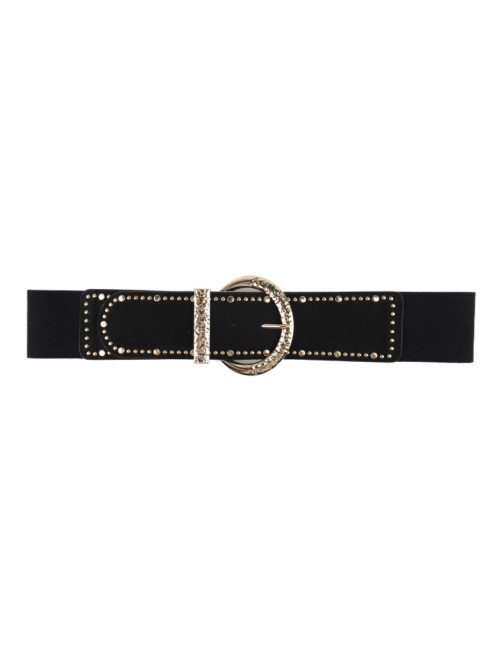 Ceinture élastique à boucle dorée