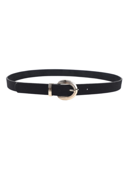 Ceinture fine à boucle dorée