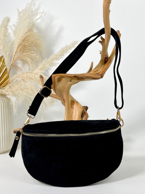 Sac banane en croûte de cuir