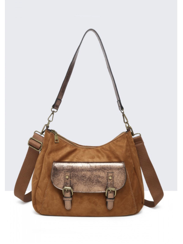 Sac bandoulière en suédine