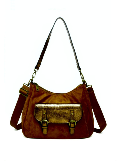 Sac bandoulière en suédine