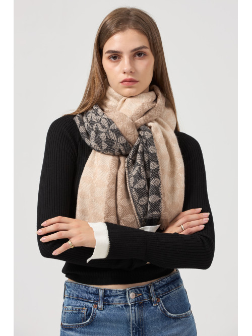 Écharpe imprimé jacquard