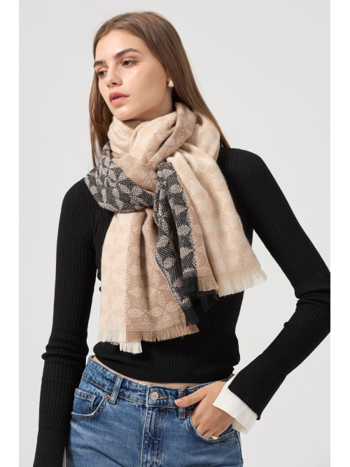 Écharpe imprimé jacquard
