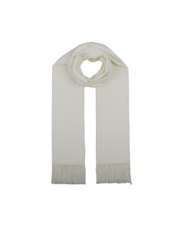 Écharpe unie avec franges -...