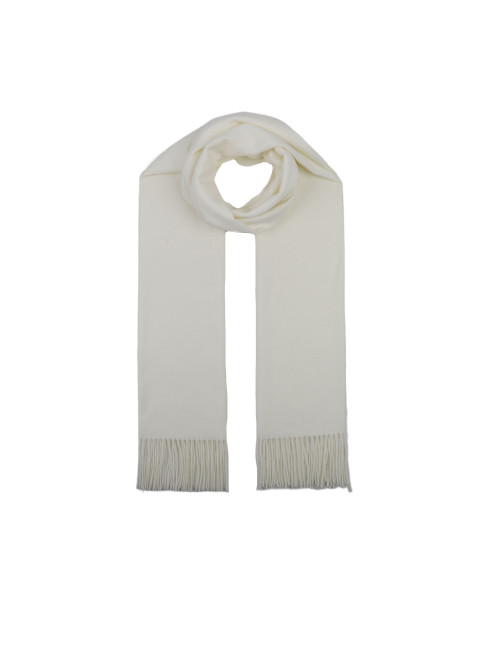 Écharpe unie avec franges