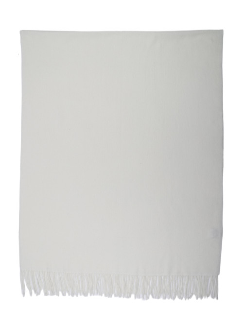 Écharpe unie avec franges