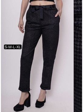 Pantalon slim carreaux...